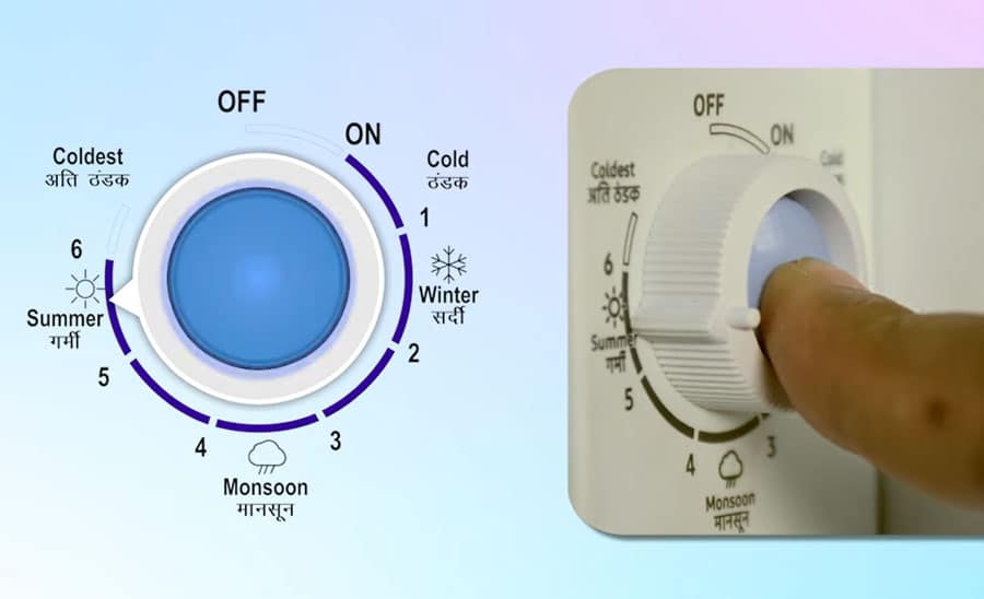 Fridge Defrost button