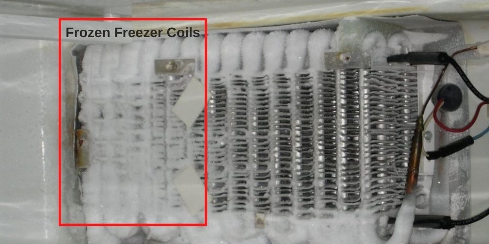 Fridge Freezer coils frosting up