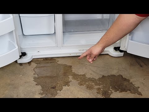 Water leakage under the fridge